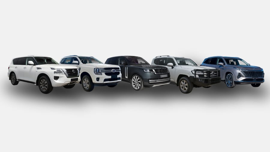 2026 Large SUV Comparison: Nissan Patrol vs Ford Everest vs Land Rover Range Rover vs Toyota LandCruiser 300 vs MG QS