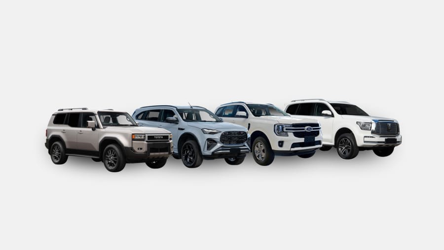 Large 4WD SUV Comparison: Toyota Prado vs Isuzu MU‑X vs Ford Everest vs GWM Tank 500
